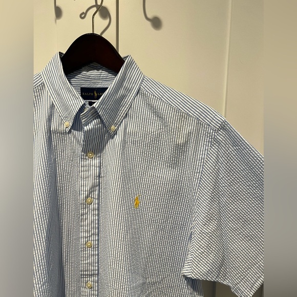 Ralph Lauren Prepster Classic Fit Seersucker Shirt Classic Fit- Men’s Large NWOT - Picture 3 of 5
